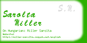 sarolta miller business card